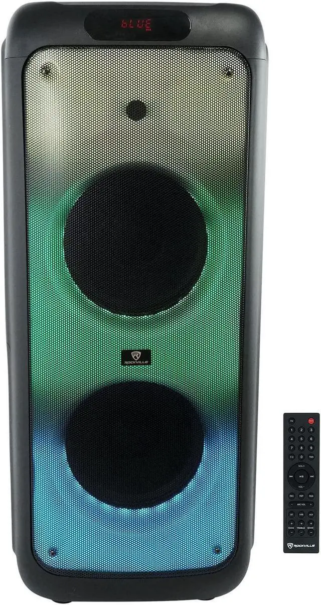 Main image of BASS Party 10 Dual 10" Portable Battery LED Party Bluetooth Speaker