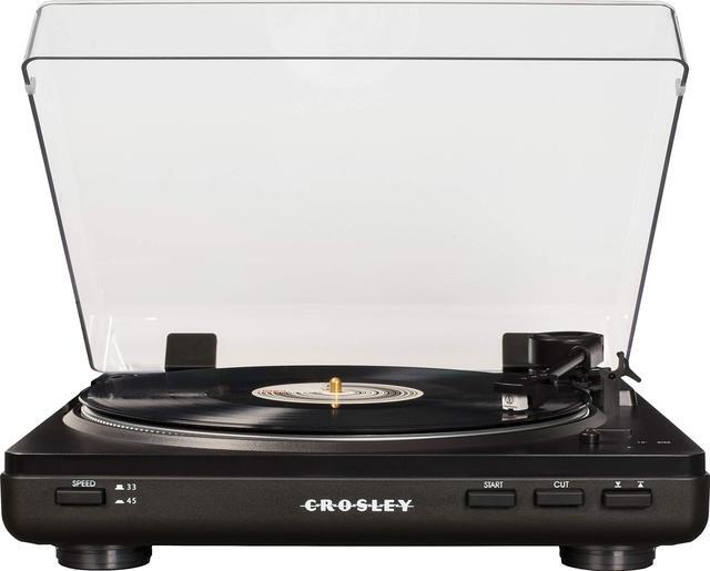 Main image of Crosley T400D-BK Fully Automatic Bluetooth 2-Speed Turntable Record Player with Built-in Preamp  Black