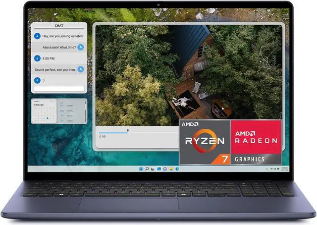 Alt view image 6 of 6 - Dell Inspiron 5645 Laptop - 16.0 16:10 FHD+ (1920 x 1200) Display, AMD Ryzen 7-8840U, 16GB DDR5 RAM, 1TB SSD, AMD Radeon Graphics, Windows 11 Home, Onsite & Migrate Services - Midnight Blue
