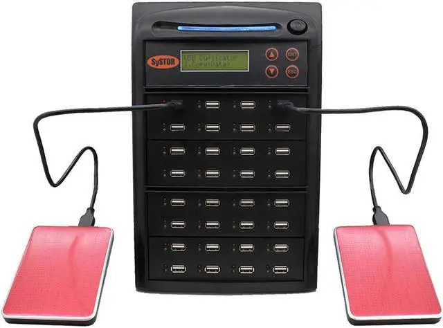 Alt view image 2 of 2 - Systor 1 to 31 USB Duplicator & Sanitizer for USB-Powered Portable External HDD Hard Drives & Flash Memory Thumb Drives - SYS31EXH