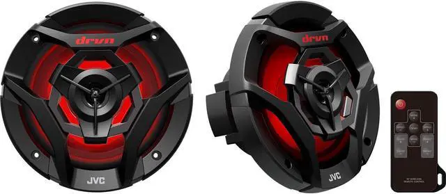 Alt view image 8 of 8 - JVC CS-DR621MWL 6.5inch 2-Way Coaxial Speakers With RGB LED Illumination / Water Resistant (IPX5) / UV Resistant Woofers / Peak Power 260W / RMS Power 75W