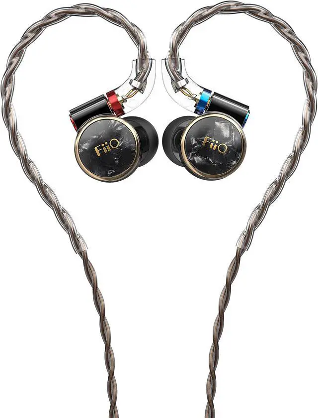 Alt view image 2 of 2 - fiio fd3 earphones in-ear monitors hi-res 1dd mmcx connector flagship-level dlc high-purity monocrystalline copper cable (black)