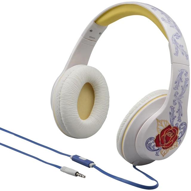 Main image of Disneys Beauty and the Beast Over Ear Headphones with Award-Winning iHome Sound -Best Over Ear Headphones with Mic & Answer Call Button by