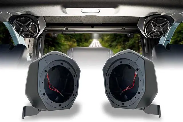 Main image of SSV Works BR-B65U 2021-2023 4-Door Ford Bronco Rear Speaker Pod Add-Ons (Unloaded)