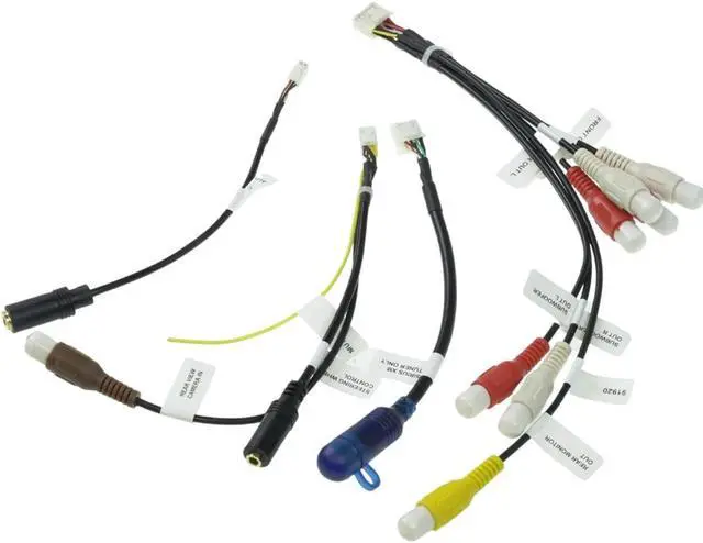 Main image of 4PCS Set XT91920 RCA Cord Assembly Harness Car Audio Video Compatible with Pioneer DMH160BT, DMH1700NEX, DMH1770NEX, DMHW2700NEX, DMHW2770NEX