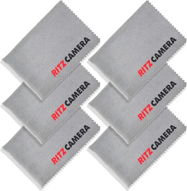Main image of Ritz Gear Microfiber Cloth for Electronics (6 Pack) - Cleans Lenses  Glasses  Screens  Cameras  iPad  iPhone  Eyeglasses  Cell Phone  LCD TV Screens and More