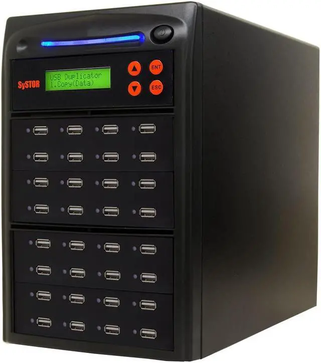 Alt view image 2 of 2 - Systor 1 to 31 USB Duplicator & Sanitizer 2GB/Min - Standalone Multiple Flash Memory Copier & Storage Drive Eraser, Speeds Up to 33MB/Sec (SYS-USBD-31)