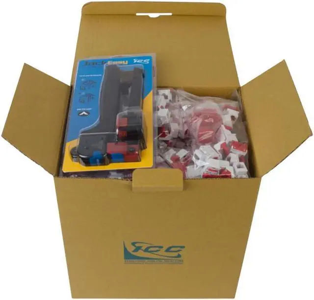 Alt view image 12 of 12 - ICC - IC107L6VWH - Module, CAT 6, EZ, 400 Pack of IC1078L6WH (Includes one of ICC's 4-Pair JackEasy