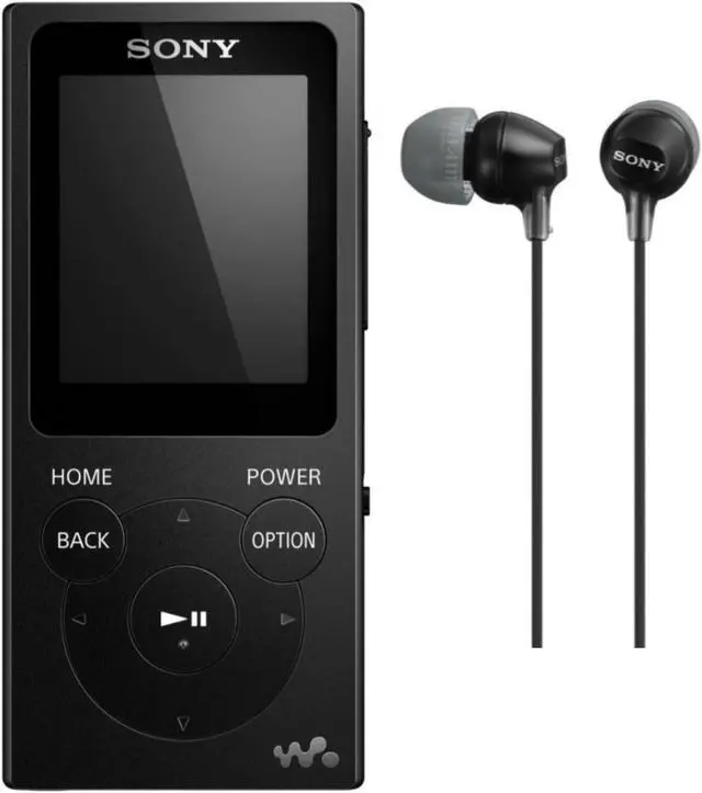 Alt view image 5 of 5 - Sony NW-E394 8GB Walkman Audio Player (Black) bundle