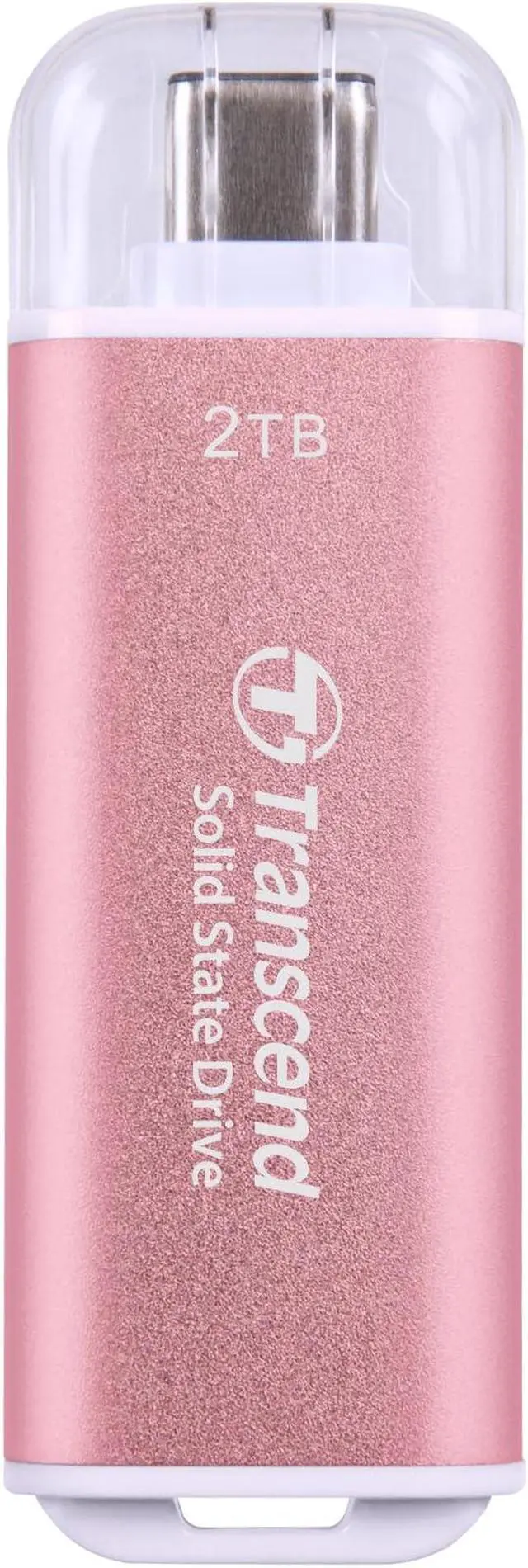 Alt view image 2 of 2 - Transcend ESD300 - SSD - 2 TB - external (portable) - USB 3.2 Gen 2x1 (USB-C connector) - rosy pink