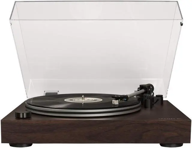 Main image of C8A-WA Record Player, Walnut | 2-Speed Turntable, ATN3600L Audio-Technica Cartridge, Removable Headshell, Aluminum Platter, Aluminum Tonearm