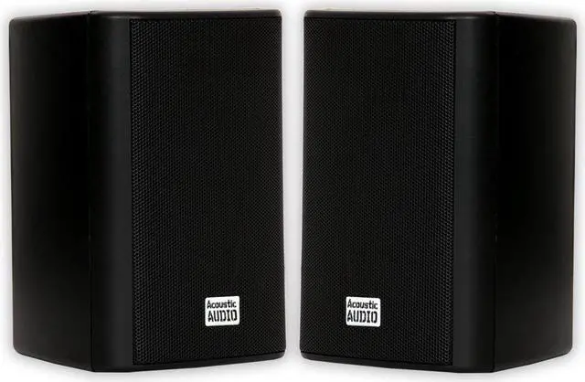 Alt view image 13 of 13 - Acoustic Audio by Goldwood AA351B 2 Way High Performance Indoor Outdoor 500W Speakers with Powerful Bass (1 Pair, Black)