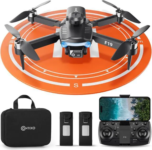 Alt view image 7 of 7 - Contixo F19 WiFi 1080P HD Camera FPV RC Quadcopter for Beginner, with 4 way Obstacle Avoidance, Follow Me, Waypoint Fly, Altitude Hold, Headless Mode, 3D Flip