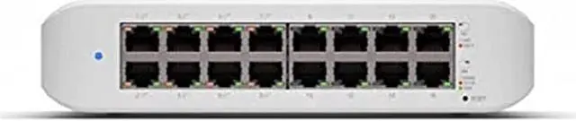 Alt view image 2 of 2 - ubiquiti usw-lite-16-poe unifi switch lite 16 port gigabit managed switch with 8 poe+ ports