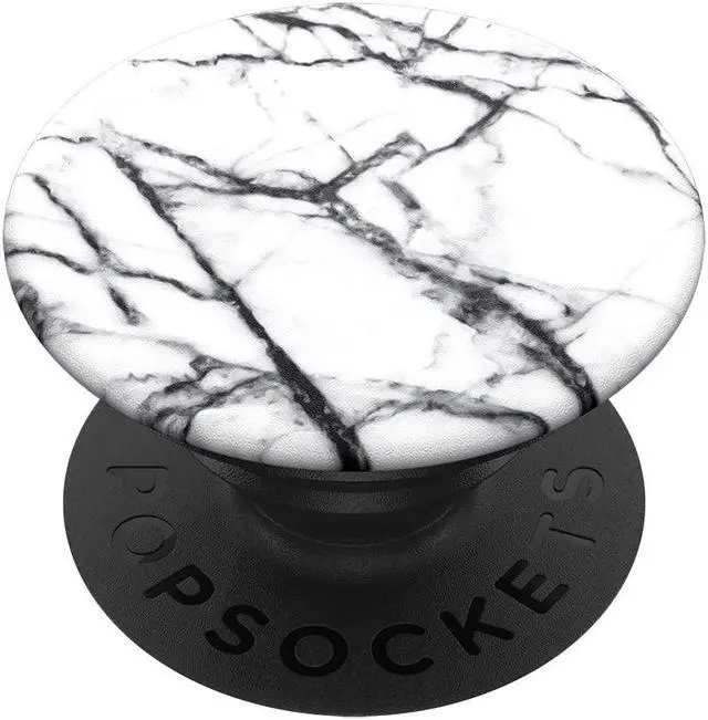 Alt view image 2 of 2 - Popsockets PopGrip Series Phone Grip and Stand - Dove White Marble