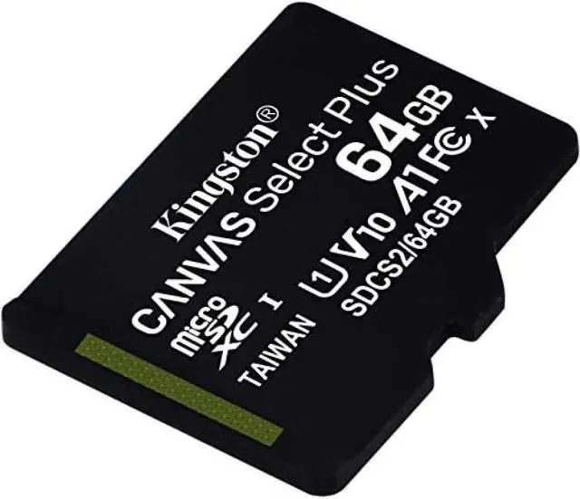 Alt view image 3 of 3 - Kingston Canvas Select Plus 64GB microSDXC Memory (Flash Memory) Model SDCS2/64GBSP