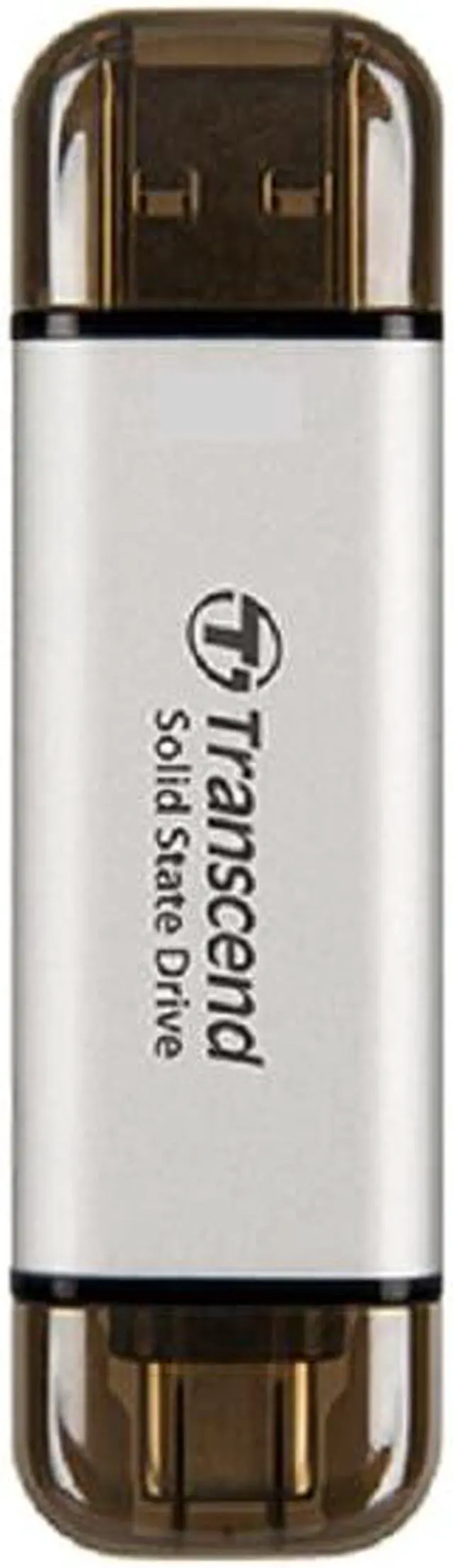 Alt view image 5 of 5 - Transcend 1TB ESD310 Portable SSD USB Type-A & Type-C [SILVER]