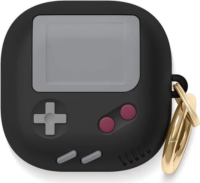 Main image of GB5 Case for Galaxy Buds FE, 2 Pro, 2, Pro, Live | Classic Handheld Game Console Design, EGBUDSLIVE-AW5-BK (2021) (2020) (Black)