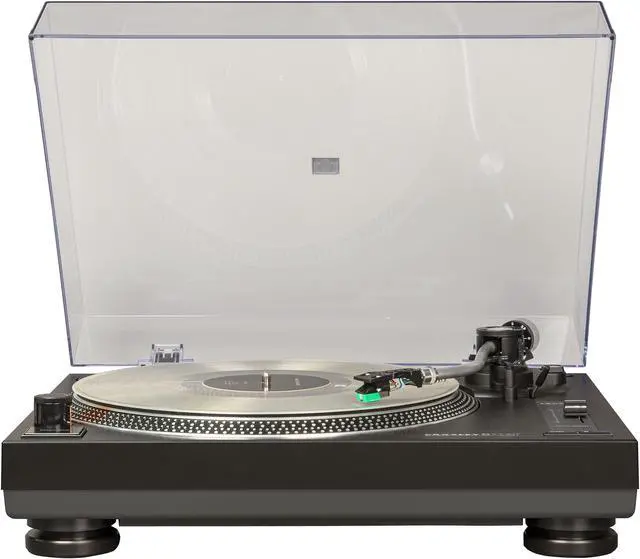 Main image of C100BT-BK Record Player, Black | 2-Speed Turntable, ATN95E Audio-Technica Cartridge, Standard 1/2", Removable Headshell, Aluminum Platter With Strobe