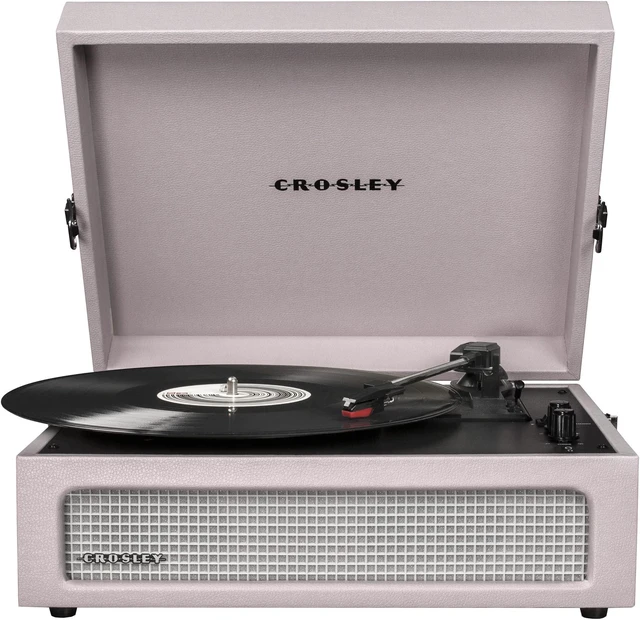 Main image of CR8017B-AM Voyager Vintage Portable Vinyl Record Player Turntable with Bluetooth in/Out and Built-in Speakers, Amethyst