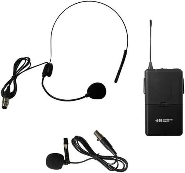 Alt view image 2 of 2 - HamiltonBuhl VENU100A and Venu80A Belt Pack with Lapel Mic and Head-worn Mic Frequency 915.00 MHz