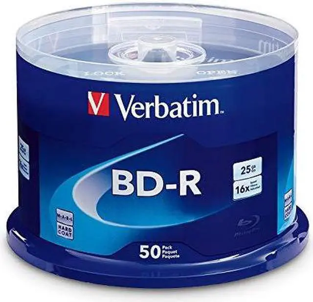 Alt view image 8 of 8 - verbatim bdr 25gb 16x bluray recordable media disc  50 pack spindle