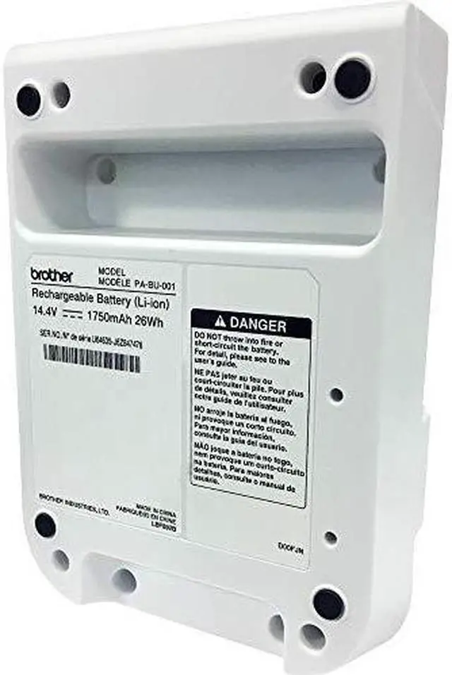 Alt view image 17 of 19 - Brother International - PABU001 - Brother QL-810/820 Rechargeable Battery - For Label Printer - Battery Rechargeable -
