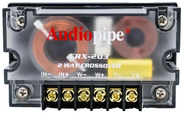 Main image of 300 Watts 2 Way Crossover - (1) Passive Car Audio Speaker Tweeter Mids and Highs CRX-203
