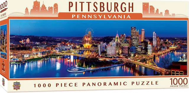 Alt view image 9 of 9 - MasterPieces Pittsburgh 1000 Piece Panoramic Jigsaw Puzzle