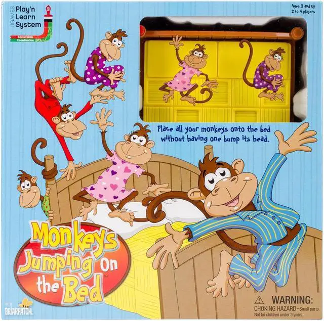 Alt view image 3 of 3 - University Games Five Little Monkeys Jumping on the Bed Game (UG-01318)