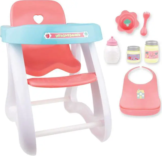 Alt view image 5 of 5 - jc toys for keeps-high chair for dolls (6piece)