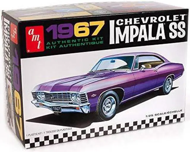 Alt view image 8 of 8 - Skill 2 Model Kit 1967 Chevrolet Impala SS 1/25 Scale Model by AMT