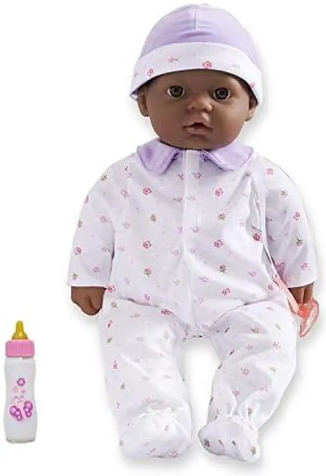Alt view image 4 of 5 - JC Toys La Baby 16" African-American Baby Doll with Pacifier (BER15031)