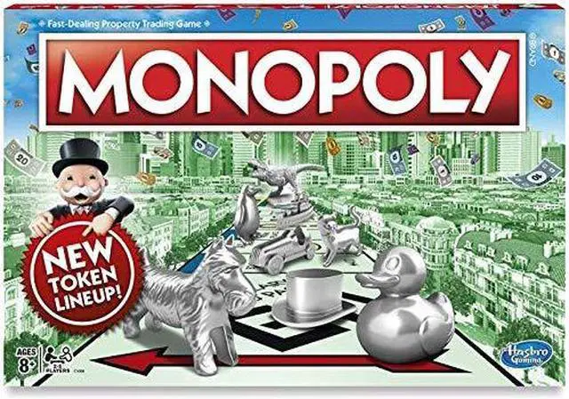 Alt view image 17 of 17 - Monopoly Updatd Tokens Classic Gameplay Family Fun Board Game Hasbro C1009