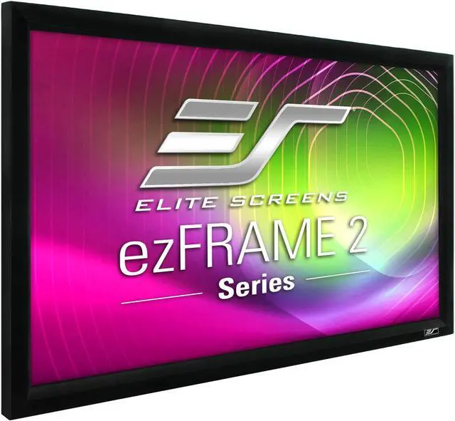 Alt view image 12 of 12 - Elite Screens R100RH2 Ezframe2 Series 100" 16:9 Fixed Frame Projection Screen