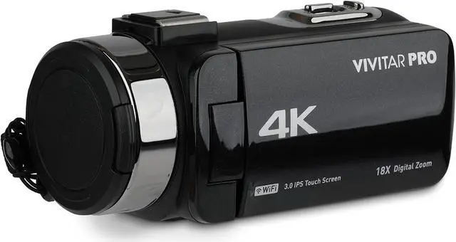 Main image of 4K Video Camera, Wi-Fi Ultra HD Camcorder with 18x Digital Zoom, 3 IPS Touchscreen Video Recorder with Night Vision, Vlogging Camera with 3.5mm Microphone Jack, Rechargeable, SD Card Slot