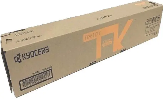 Alt view image 6 of 6 - Yellow Toner Cartridge for Kyocera TK-8117Y ECOSYS M8124cidn, ECOSYS M8130cidn, Genuine Kyocera Brand
