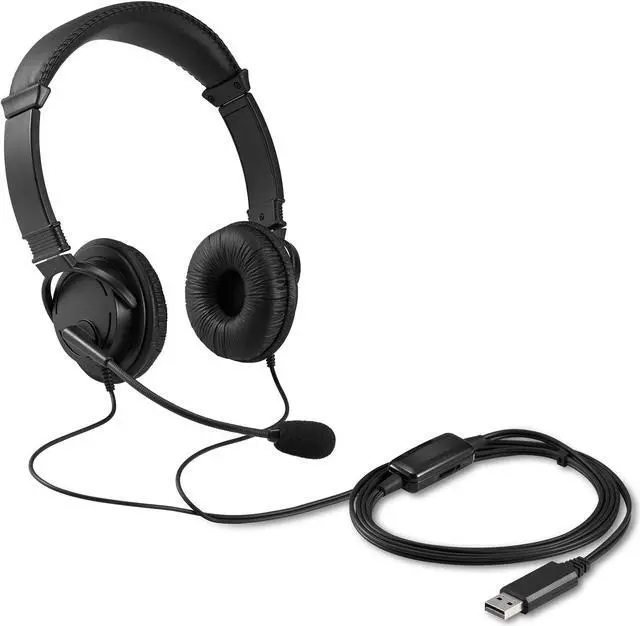 Alt view image 12 of 13 - kensington hi-fi usb headphones with mic & volume control button (k33065ww)