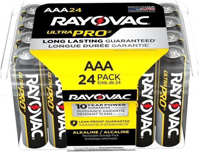 Main image of Rayovac Ultra Pro Alkaline Batteries AAA 24/Pack ALAAA24PPJ
