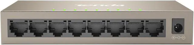 Alt view image 9 of 9 - tenda teg1008m, 8-port gigabit ethernet switch, home& enterprises network switch, plug-and-play, fanless ethernet splitter (mini size)