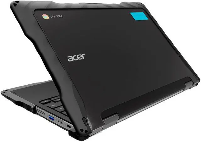 Alt view image 5 of 5 - Gumdrop 01C000 Black Rugged DropTech Case for Acer Chromebook Spin 511/R752TN