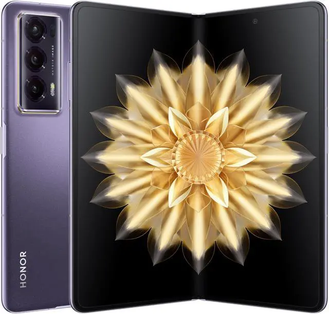 Alt view image 13 of 13 - Honor Magic V2 STANDARD EDITION DUAL SIM 512GB ROM + 16GB RAM (GSM | CDMA) Factory Unlocked 5G Smartphone (Phantom Purple) - International Version