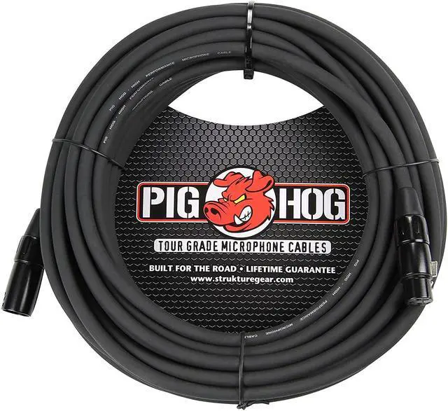 Alt view image 8 of 9 - Pig Hog 50' 8mm XLR Microphone Cable #PHM50