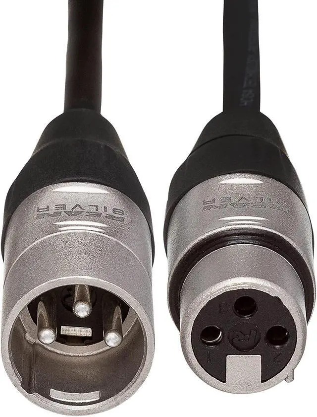 Alt view image 6 of 7 - Pro Balanced Interconnect, REAN XLR3F to XLR3M, 15 ft