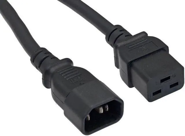 Alt view image 2 of 5 - cable leader 14 awg 15a 250v heavy duty power cord iec320 c14 to iec320 c19 (10 ft)