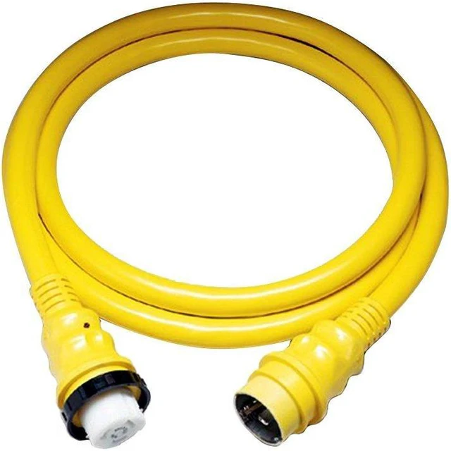 Alt view image 4 of 5 - Marinco 50A 125V Shore Power Cable - 50' - Yellow