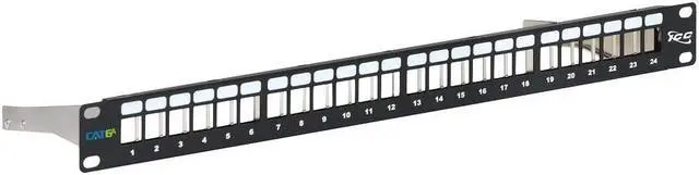 Alt view image 5 of 5 - ICC Cat 6A FTP Blank Patch Panel 24-Port, 1 RMS