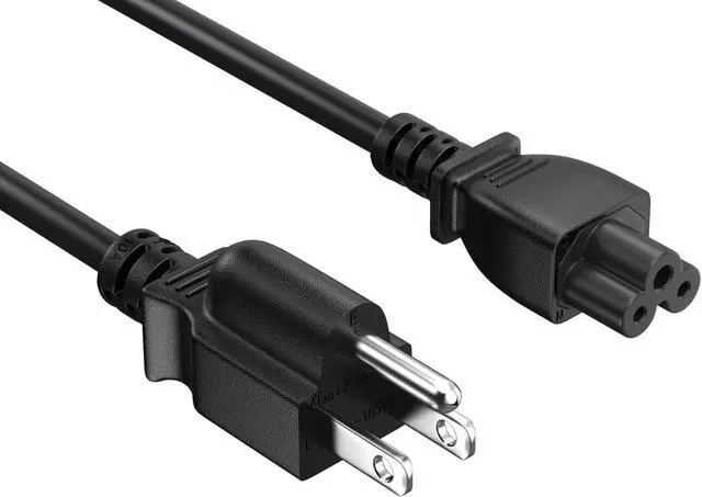 Alt view image 2 of 8 - cable leader 18 awg 3-prong notebook ac power cord (iec320 c5 to nema 5-15p) ul listed (10 foot (1 pack))