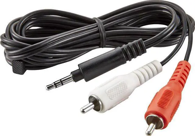 Alt view image 4 of 4 - Insignia - 6' 3.5mm Mini-to-RCA Stereo Audio Cable - Black