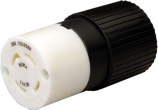 Main image of L1430C 30-Amp L14-30 Female Connector for Generator Cords,Black
